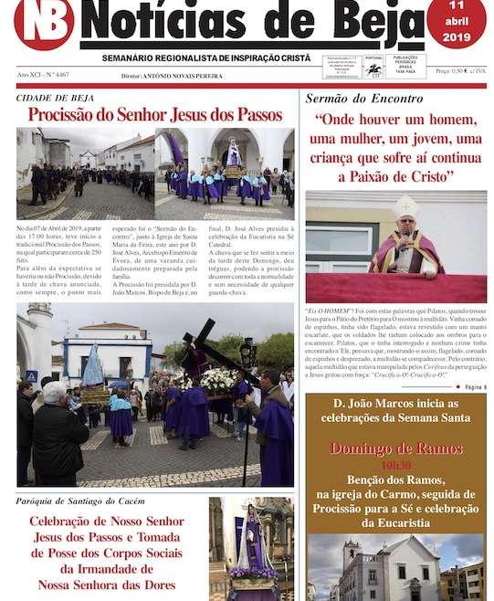 Jornal Notícias de Beja de 11 de abril de 2019