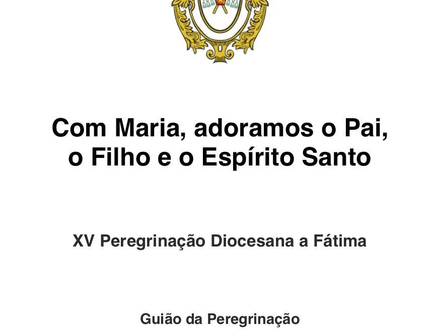 Guião da Peregrinação Diocesana a Fátima 2019