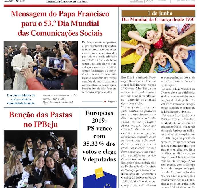Jornal Notícias de Beja de 30 de Maio de 2019