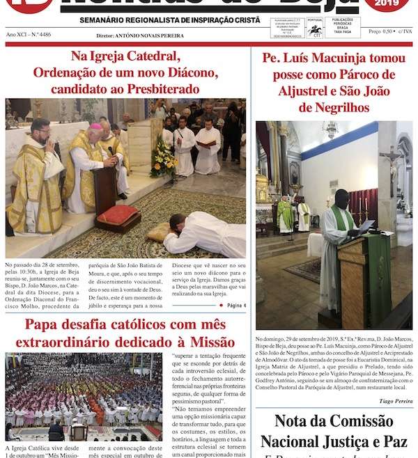 Jornal Notícias de Beja de 03 de Outubro de 2019