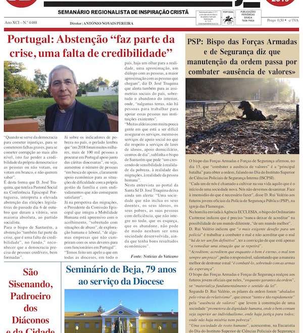 Jornal Notícias de Beja de 17 de Outubro de 2019